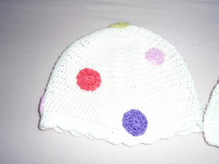 Čepice puntík do 6-ti let jarní, 110