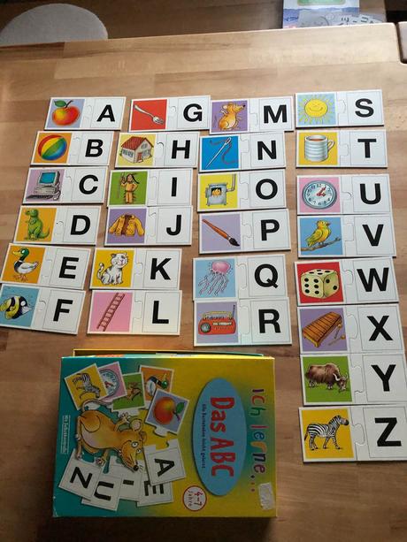 Abc pro  4-7 lete deti - obrazky v nemcine, 