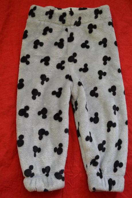 Oteplené fleece kalhoty v74, disney,74