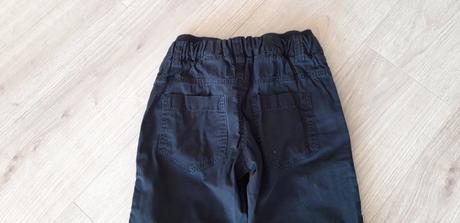 Černé plátěné kalhoty cherokee vel. 134, h&m,134