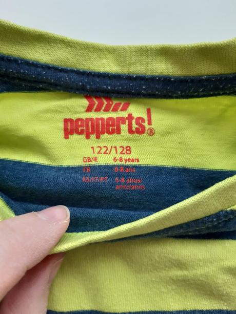 Pruhované tričko 122/128, pepperts,128