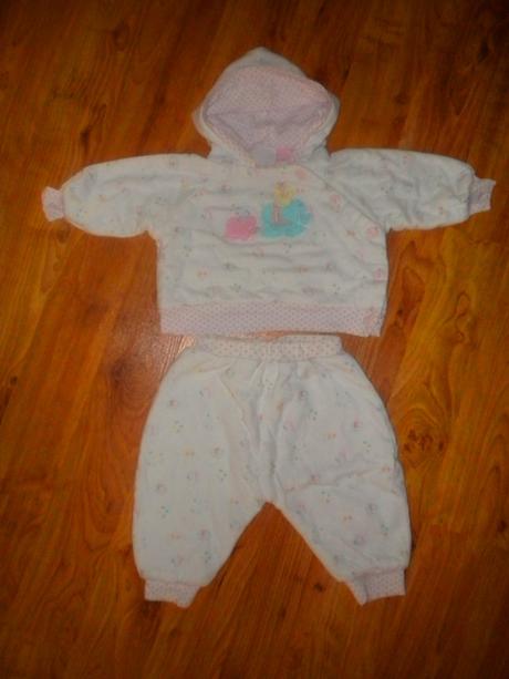 Vyteplený slonový komplet bundičky a kalhot, 74