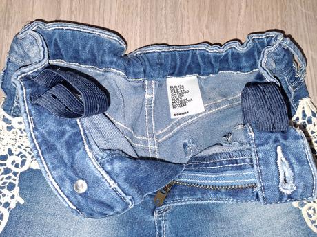 Riflové kraťásky denim, denim,134