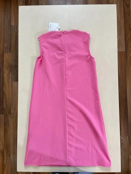 Nové růžové šaty s mašlí a krajkou, vel xxs, mohit, mohito,xs