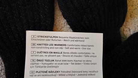 Pletené hřejivé měkkoučké návleky tchibo -vel. uni, tchibo