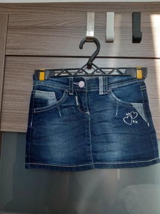 Riflová sukně, sukýnka, dopodopo,98