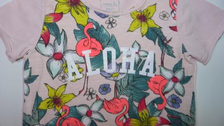 Bavlněné květované tričko, name it,92