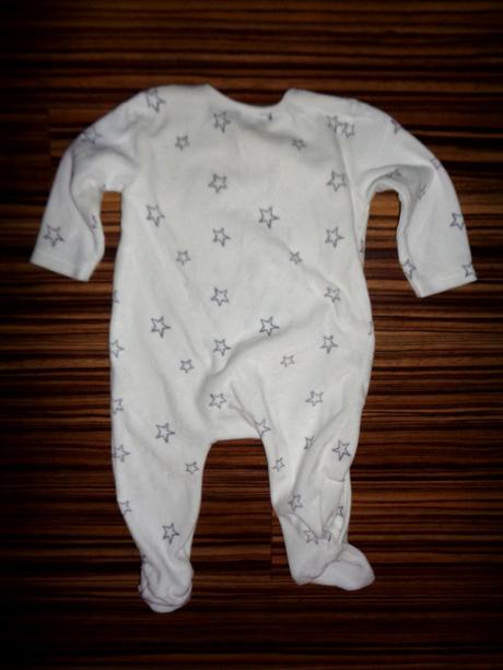 Bílý sametový overal s hvězdičkami, george,68