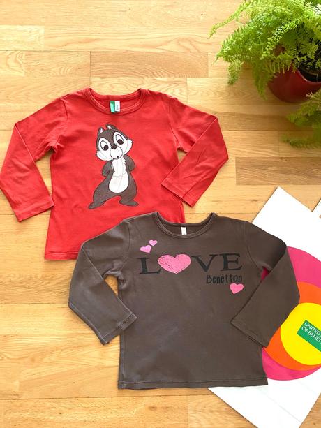 Benetton set 2x tričko 90, 18-24m, benetton,86