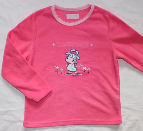 Al126. flísové pyžamové tričko 7-8 let, 128