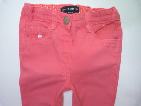 Bavlněné kalhoty s regulací vel. 80, denim co,80