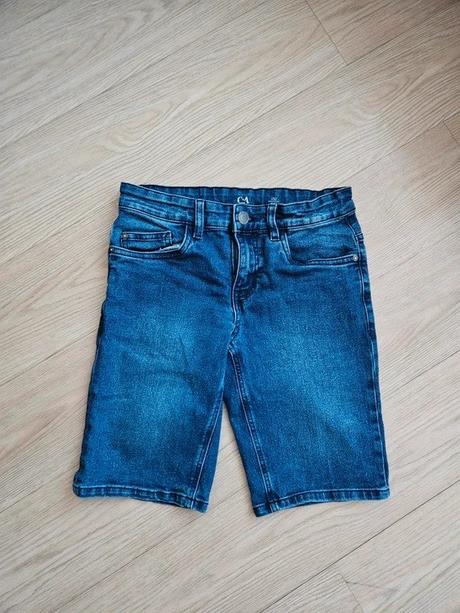 Džínové kraťasy c&a, vel. 152 slim, c&a,152