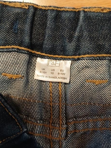 Džíny f&f, vel. 134/140, f&f,134