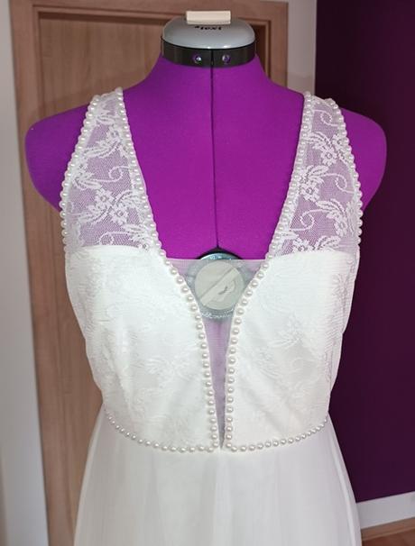 Romantické svatební šaty vel.36/38, 38