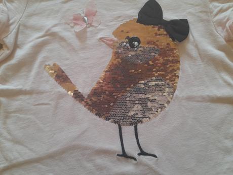 Tričko s převracecími flitry, vel 122/128, ham, h&m,122