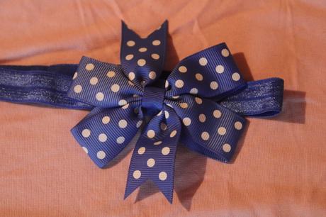 Dívčí čelenka s mašličkou,