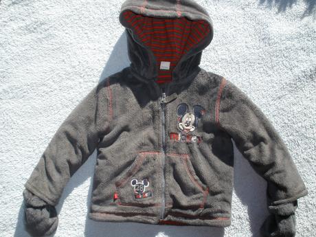 Zimní bundička s mickeym, disney,80