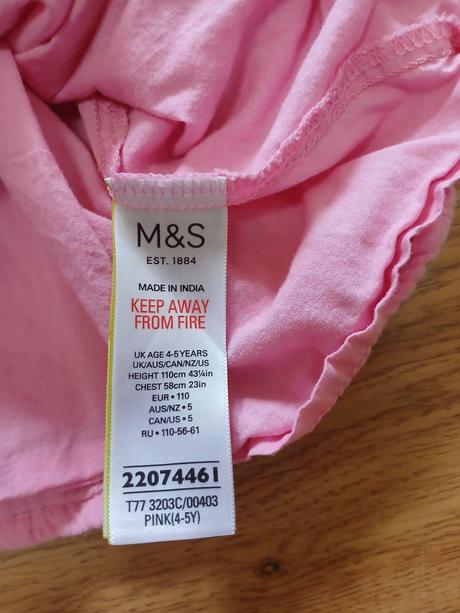 Šaty m&s, vel. 110, marks & spencer,110
