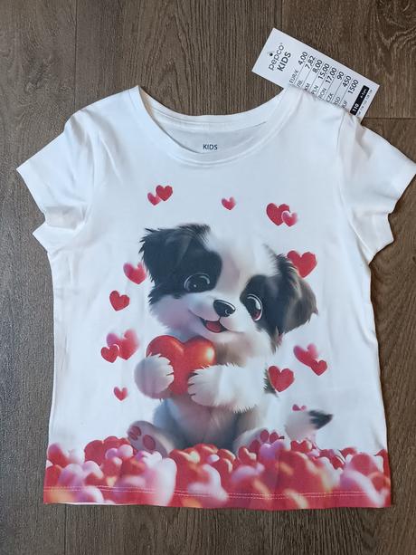 2x dívčí trička s krátkým rukávem, vel. 110, kids,110