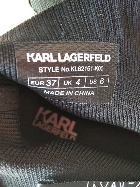 Vyšší boty s nápisem karl lagerfeld, 37