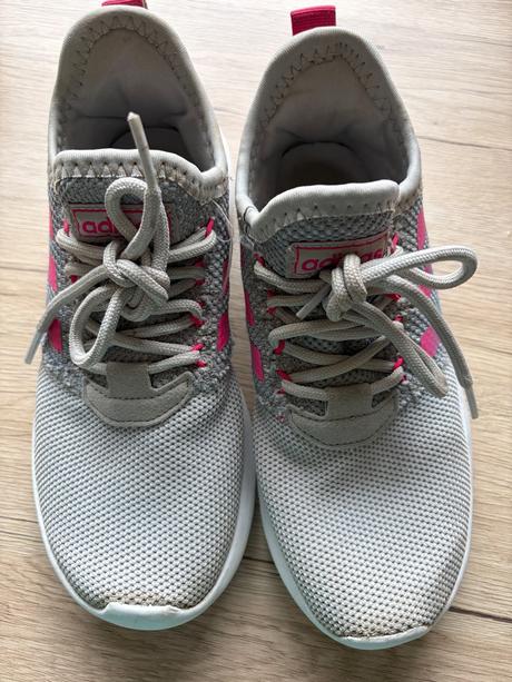 Bezecke boty adidas 36 sede s tyrkysovo-ruzovymi, adidas,36