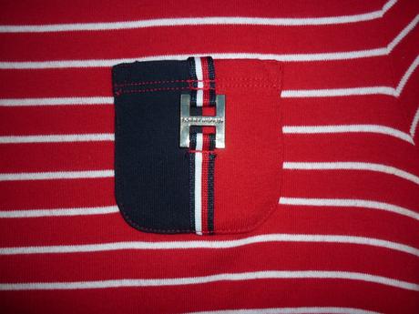Červeno - bílé dámské tričkové šaty tommy hilfiger, tommy hilfiger,s