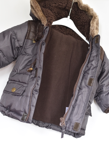 Zimní bunda vel. 3 - 6 m, nutmeg,68