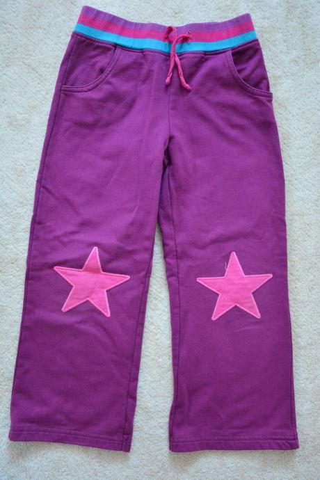 Tepláky - hvězdy a srdce na kolenou, bonprix,116