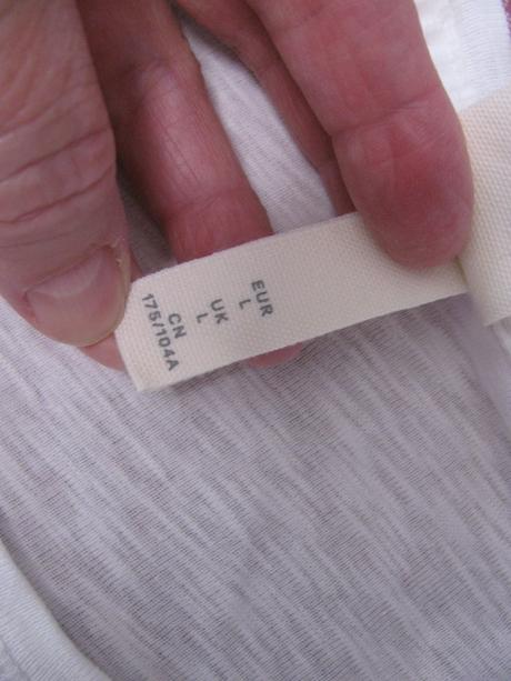 Dámské bílé bavlněné tričko h&m, h&m,l
