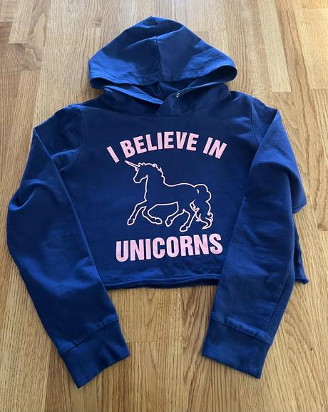 Cropp mikina s kapucí unicorns h&m vel. 146/152, h&m,146