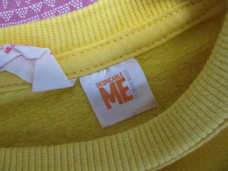 Dětská bavlněná mikina s mimoněm, h&m,122