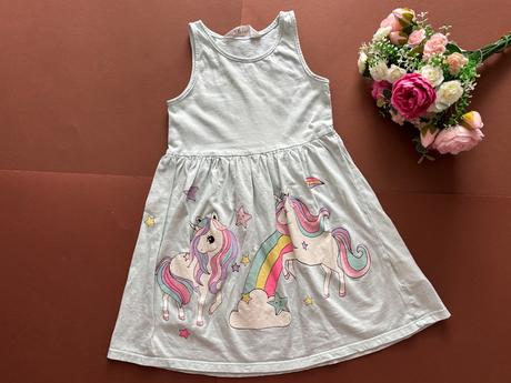 Ob/ šaty mentolové barvy - v.110/116, h&m,110