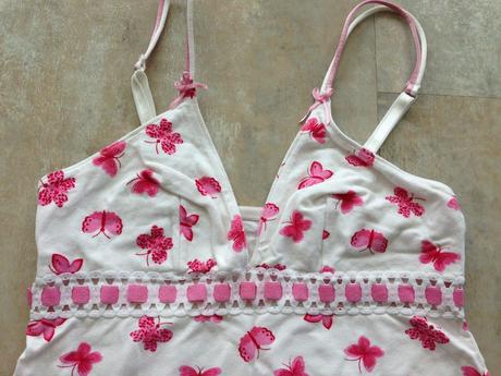 Něžná prádlová souprava top motýlci  vel. 36-38, b, s