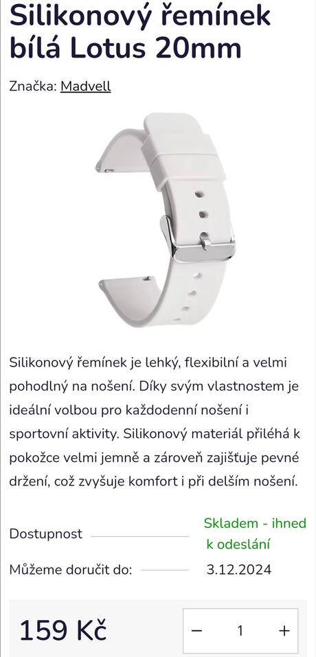 Řemínky na hodinky madvell,