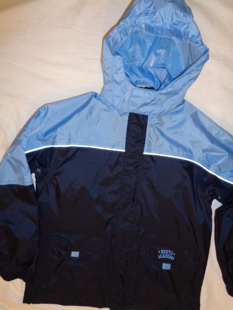 Krásná modrá šusťáková bunda - podšitá, alive,140