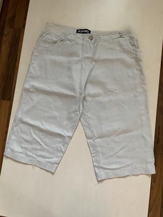 Lněné kraťasy vel s asi i více, možná pánské, chyb, s