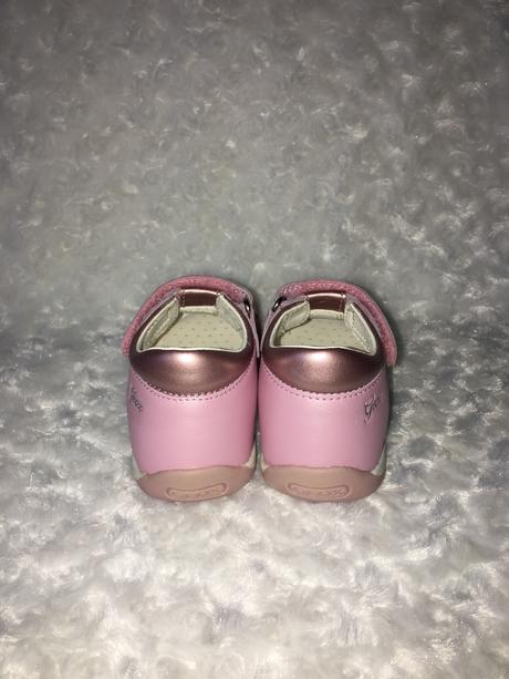 Růžové kožené sandále geox, geox,25