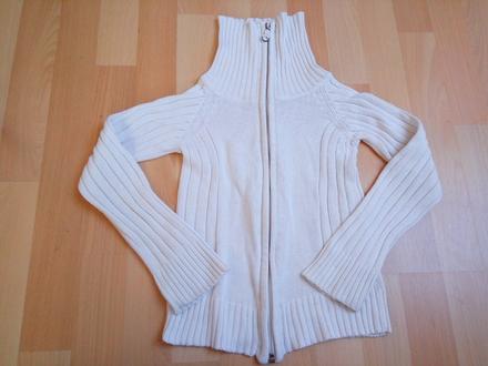 Svetřík propínací - bílý, vel. 116, 116