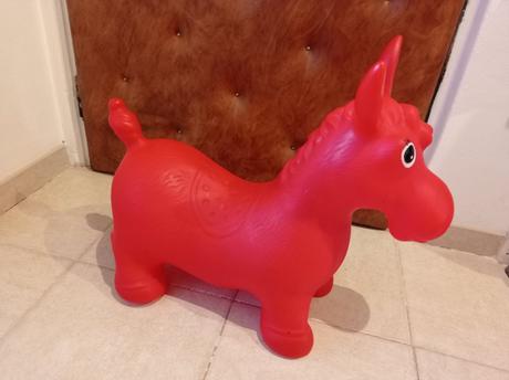 Gumový oslík hopsadlo,