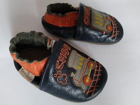 Nápadité kožené capáčky 6-12, rose et chocolat,18