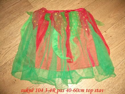 Vodnická sukně 104 3-4r vodník,
