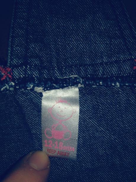 Dívčí džínová sukně keep away, 80