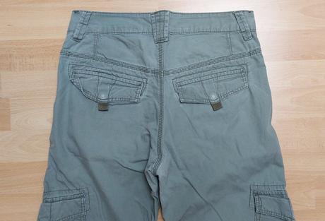 Kalhoty plátěné kapsáče, h&m,164