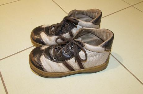 Kotníčkové kožené boty pegres hnědo béžové, 26