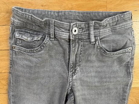 Džiny šedé fler, h&m,152