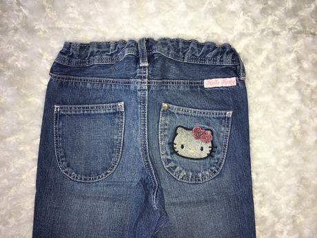 Rifle/džíny s hello kitty h&m, h&m,110