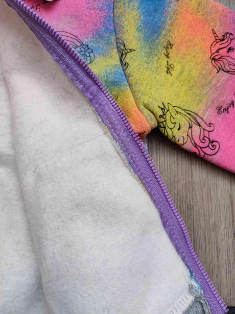 Dívčí teplá mikina s jednorožci, kugo,98