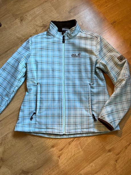 Softshellová bunda s kožíškem, jack wolfskin,l