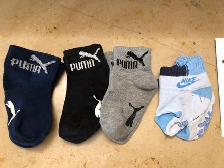 3 páry krátkých ponožek puma + 1 pár krátkých pono, puma,19