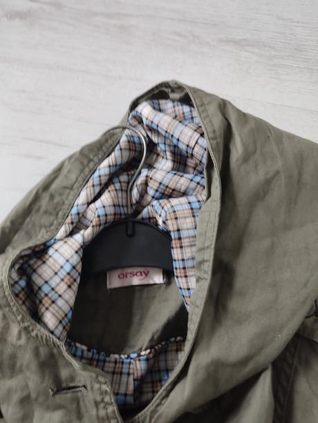 Khaki kabátek s kapucí orsay, velikost 36, orsay,36